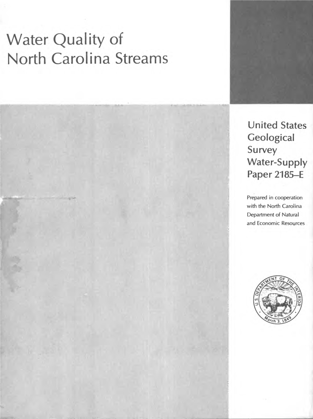 Water Quality of North Carolina Streams