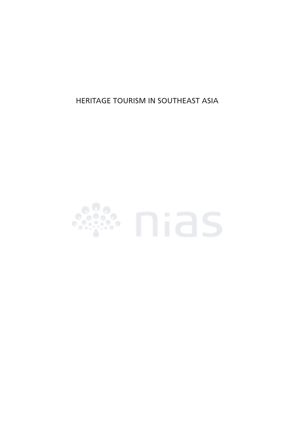 Heritage Tourism in Southeast Asia