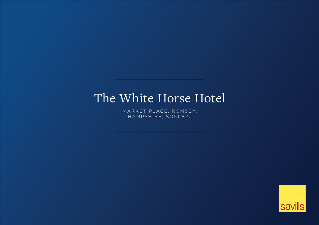 The White Horse Hotel MARKET PLACE, ROMSEY, HAMPSHIRE, SO51 8ZJ 2