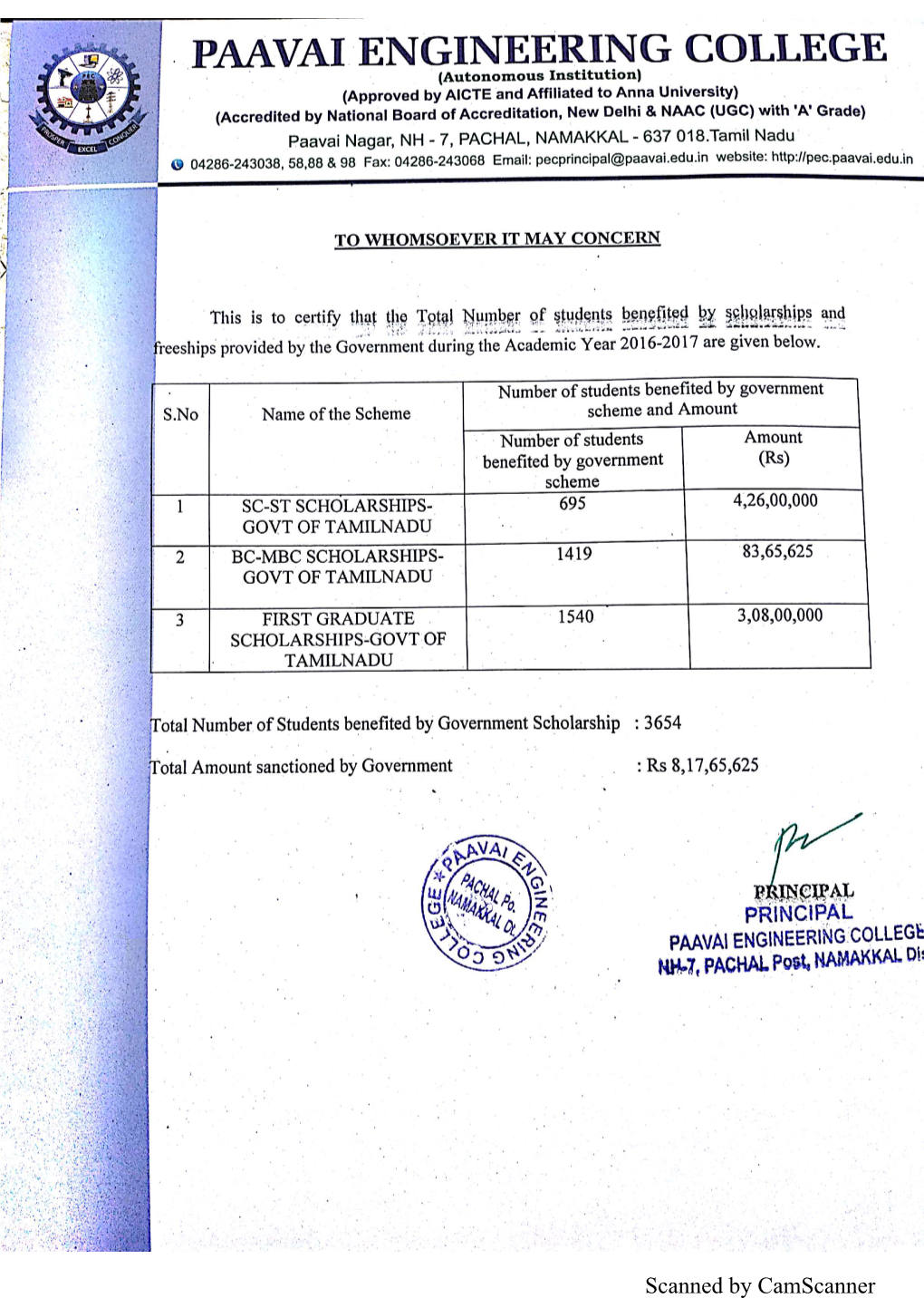 Scanned by Camscanner 8/22/2017 Student Applications | Tamil Nadu E-District