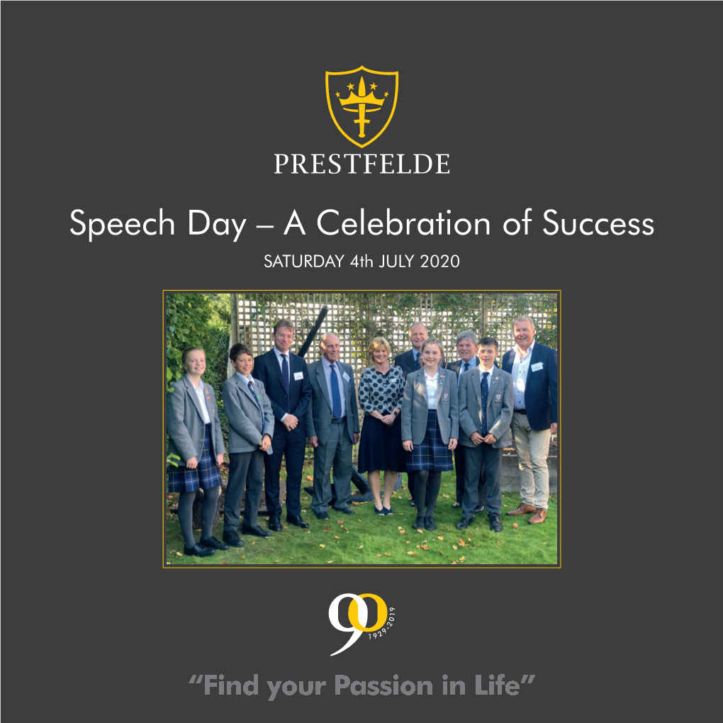 Prestfelde Speech Day 2020