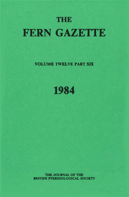 Fern Gazette 1984