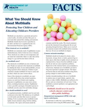 What You Should Know About Mothballs Protecting Your Children and Educating Childcare Providers