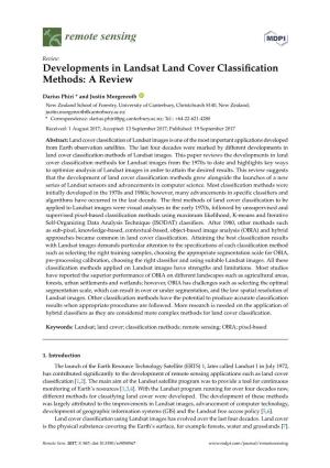 Developments in Landsat Land Cover Classification Methods: a Review