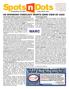 Ad Spending Forecast Paints Grim View of 2020