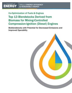 Diesel) Engines Bioblendstocks with Potential for Decreased Emissions and Improved Operability