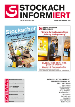 Stockach Informiert 20200814.Pdf