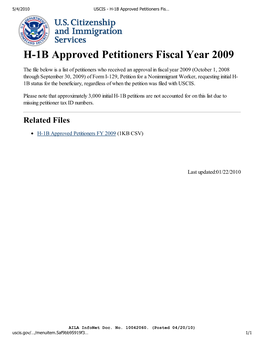 USCIS - H-1B Approved Petitioners Fis…