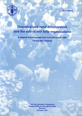 Decentralized Rural Development and the Role of Self Help Organizations