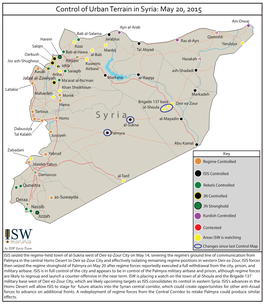 Syria DOT Control Map 20 MAY 2015