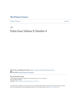 Entire Issue Volume 9, Number 4