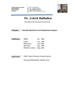 Dr. Ashish Babhulkar