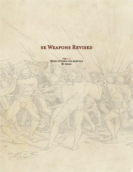 5E Weapons Revised