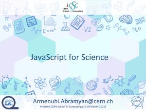 Javascript for Science
