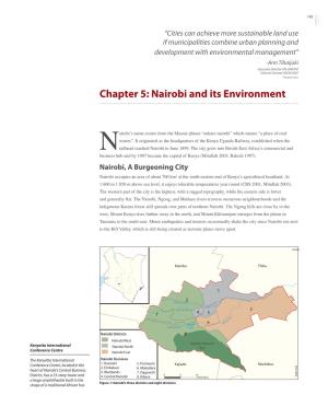 Chapter 5: Nairobi and Its Environment
