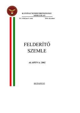 Felderítő Szemle