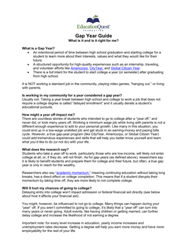Gap Year Guide What Is It and Is It Right for Me?