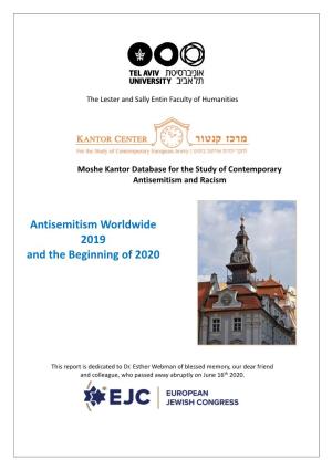 Antisemitism Worldwide 2019 and the Beginning of 2020