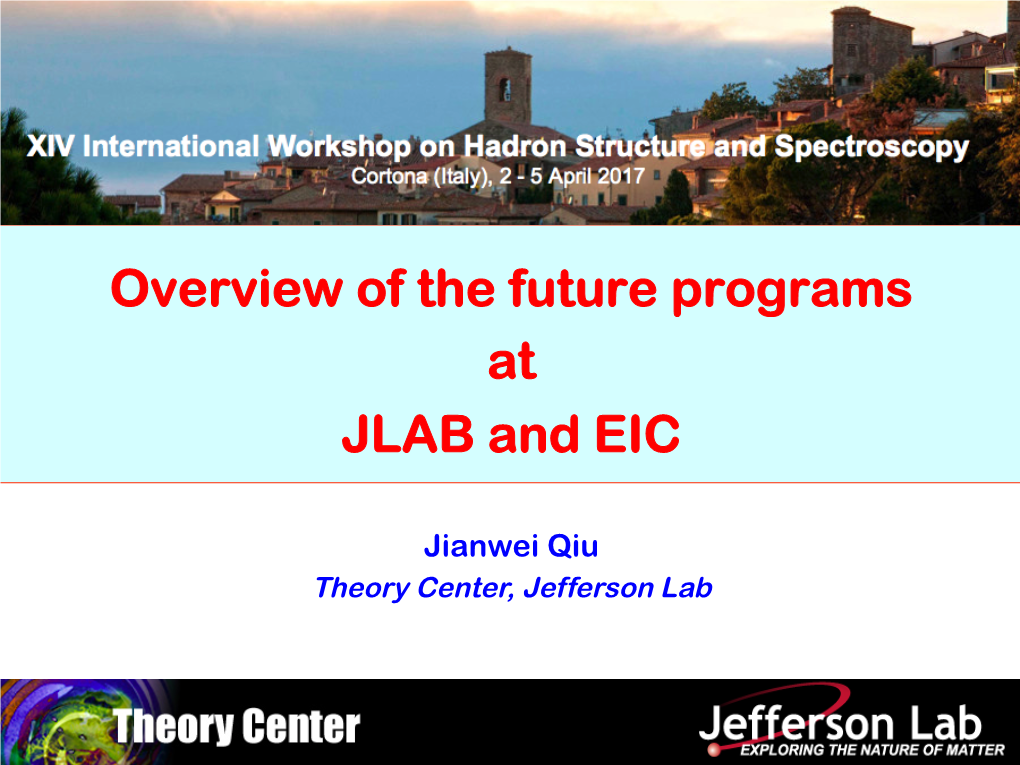 Overview of the Future Programs at JLAB and EIC