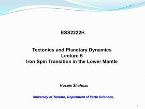 Spin Transition in the Lower Mantle