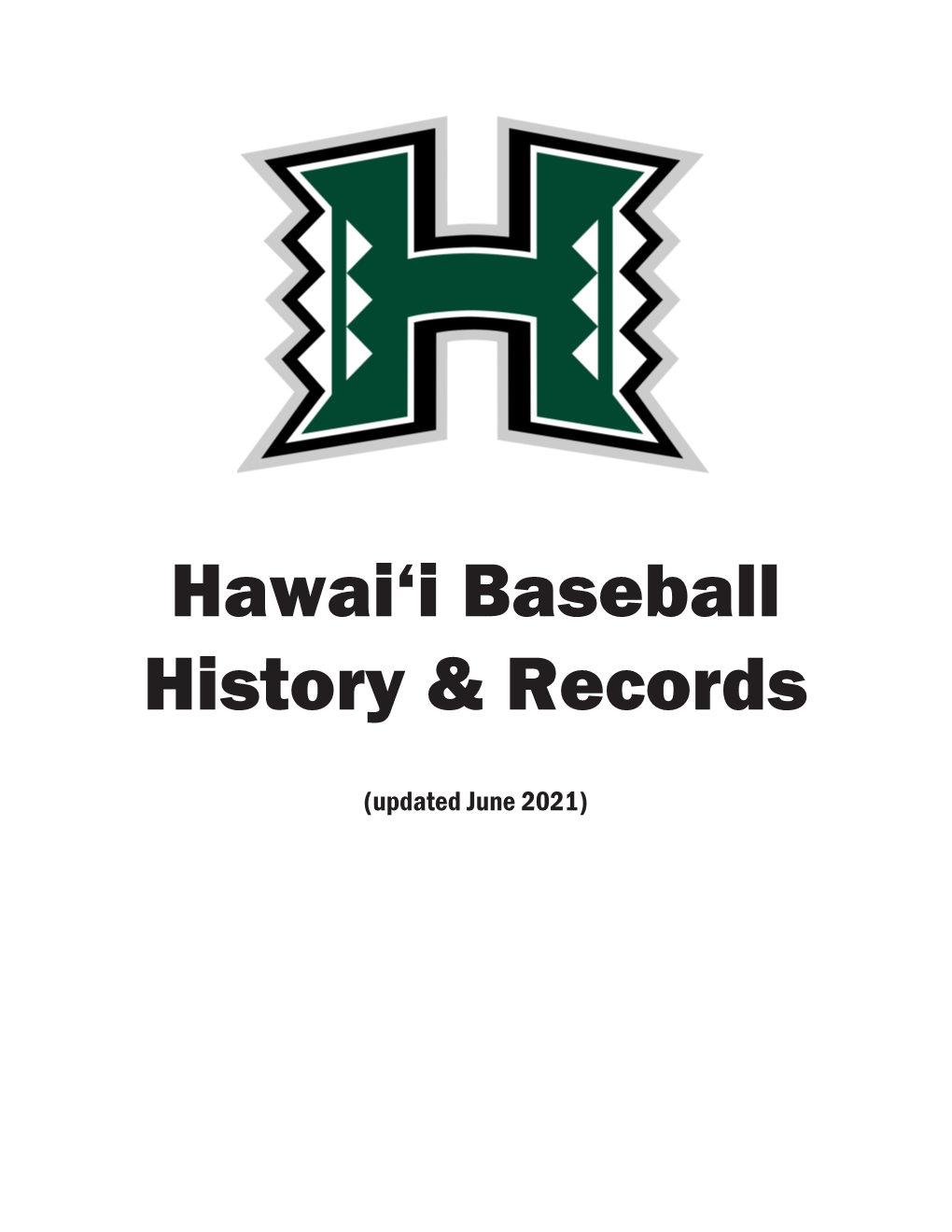 Hawai'i Baseball History & Records