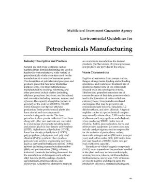 Petrochemicals Manufacturing