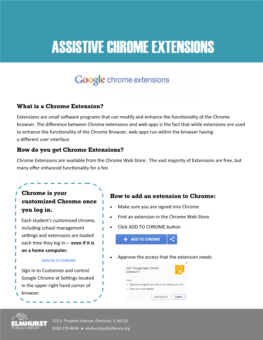 Assistive Chrome Extensions Handout