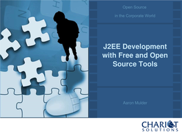 J2EE Development with Free and Open Source Tools