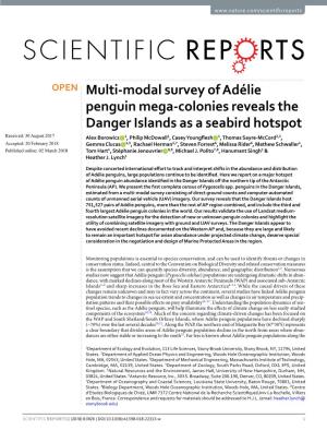 Multi-Modal Survey of Adélie Penguin Mega-Colonies Reveals the Danger