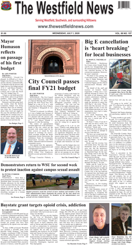 City Council Passes Final FY21 Budget