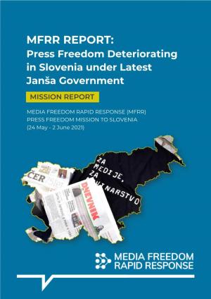MFRR Report on Press Freedom in Slovenia