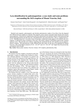 Lava Identification by Paleomagnetism: a Case Study and Some Problems