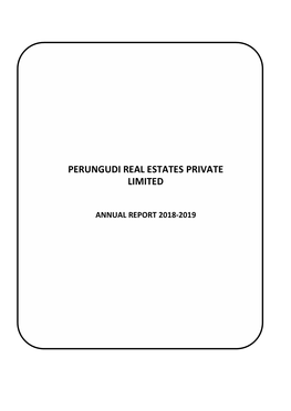 Perungudi Real Estates Private Limited