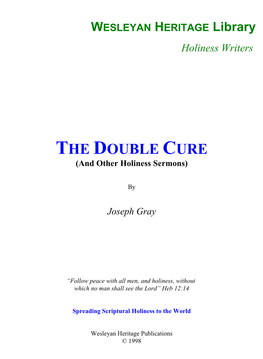 THE DOUBLE CURE and Other Holiness Sermons