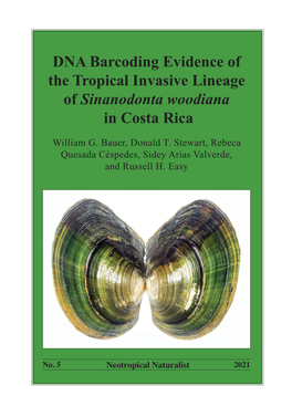 DNA Barcoding Evidence of the Tropical Invasive Lineage of Sinanodonta Woodiana in Costa Rica