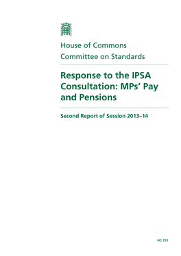 Mps' Pay and Pensions