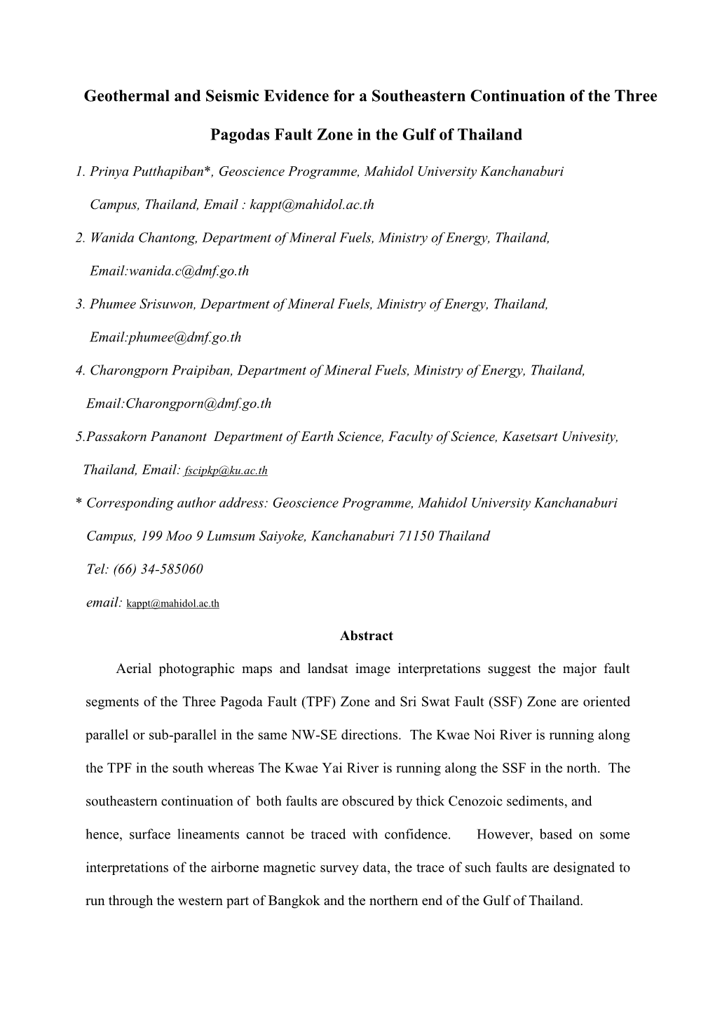 Geothermal and Seismic Evidence for a Southeastern Continuation of the Three