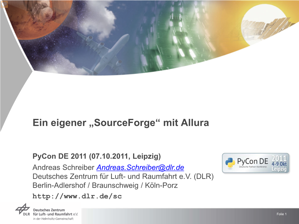 Ein Eigener "Sourceforge" Mit Allura