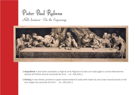 Pieter Paul Rubens Nelle Incisioni - on the Engravings