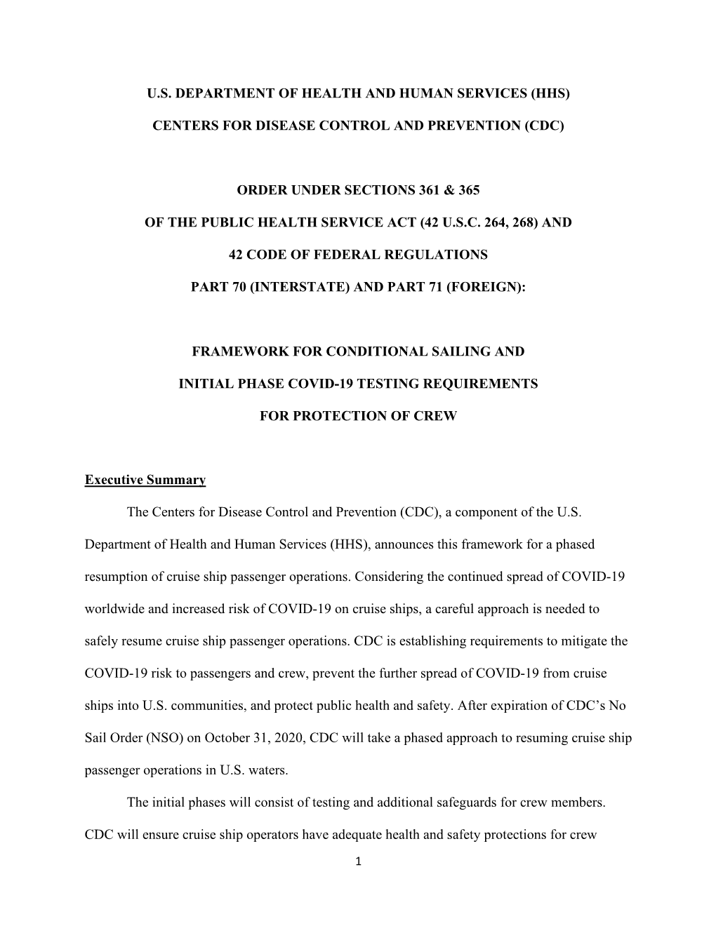 Framework for Conditional Sailing Order