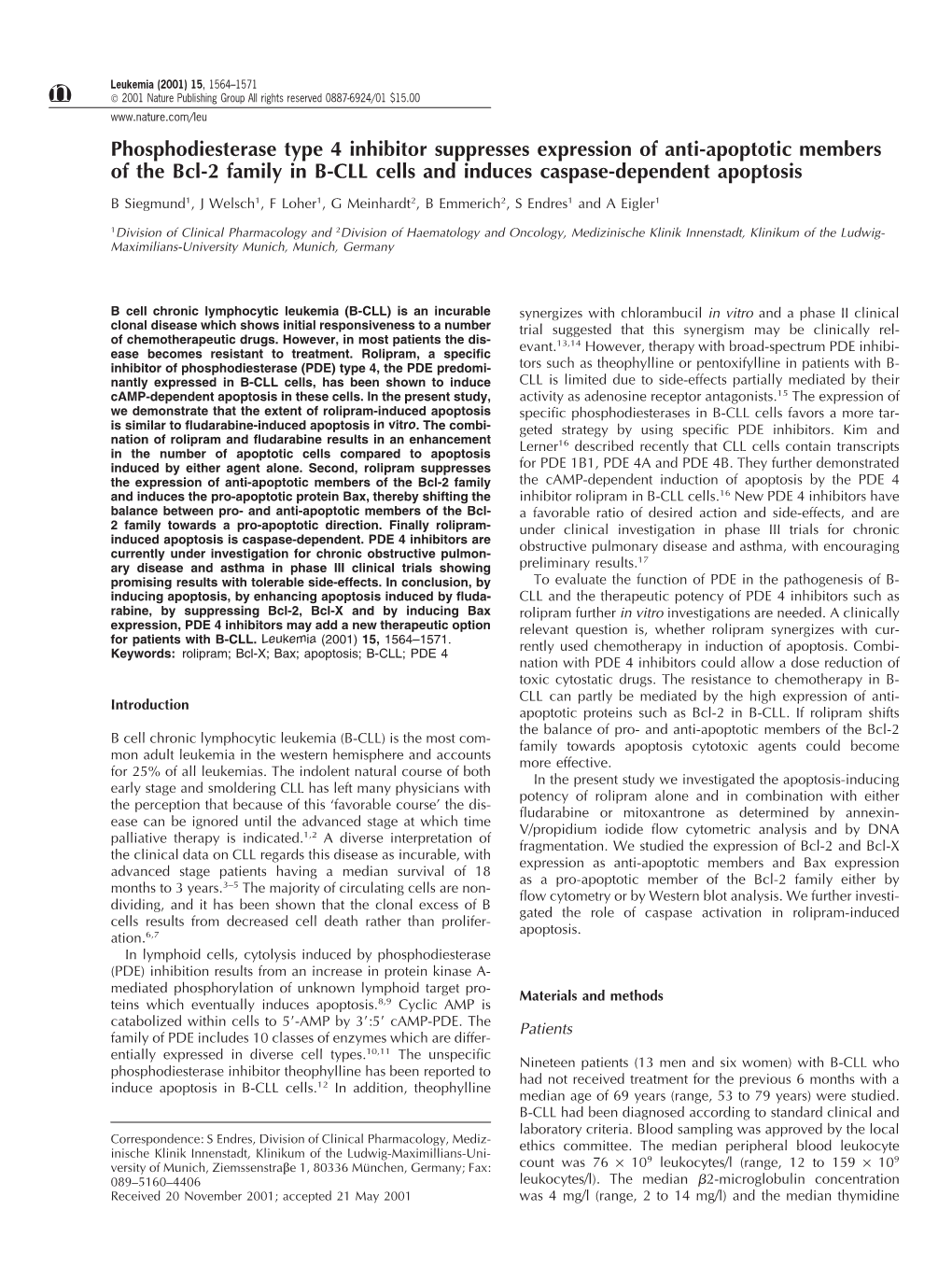 Phosphodiesterase Type 4 Inhibitor Suppresses Expression of Anti