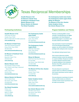 Texas Reciprocal Memberships