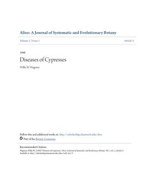 Diseases of Cypresses Willis W