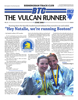 “Hey Natalie, We're Running Boston!”