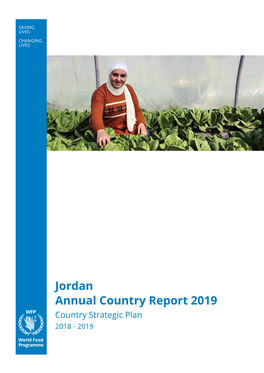 Jordan Annual Country Report 2019 Country Strategic Plan 2018 - 2019 Table of Contents