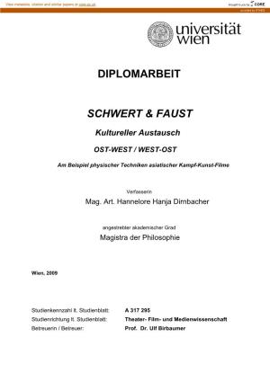 Diplomarbeit Schwert & Faust