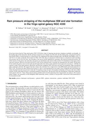 Ram Pressure Stripping of the Multiphase ISM and Star Formation in the Virgo Spiral Galaxy NGC 4330