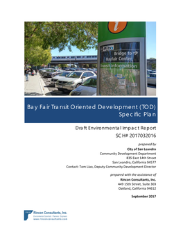 Bay Fair Transit Oriented Development (TOD) Specific Plan