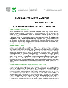 Síntesis Informativa Matutina