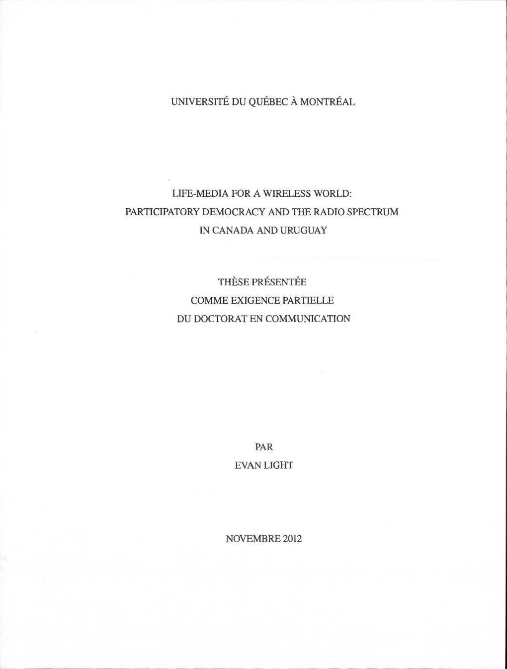 Participatory Democracy and the Radio Spectrum in Canada and Uruguay